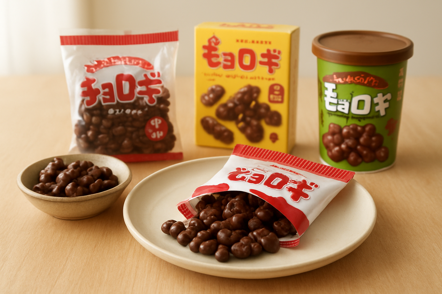 代表的なチョロギお菓子商品の比較イメージ