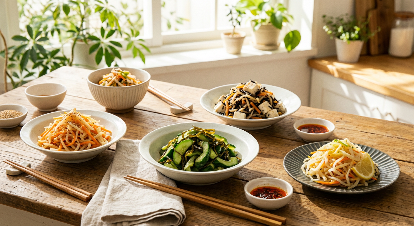 切り干し大根のサラダやナムルなどアレンジ料理のイメージ