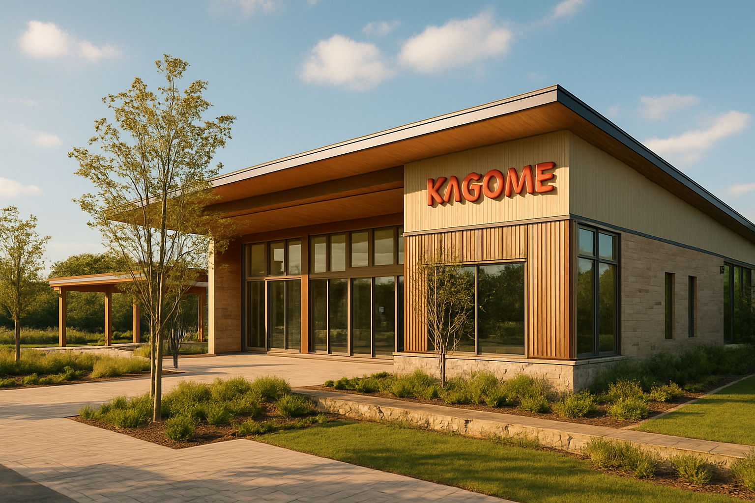 カゴメ野菜生活ファーム富士見の施設外観イメージ