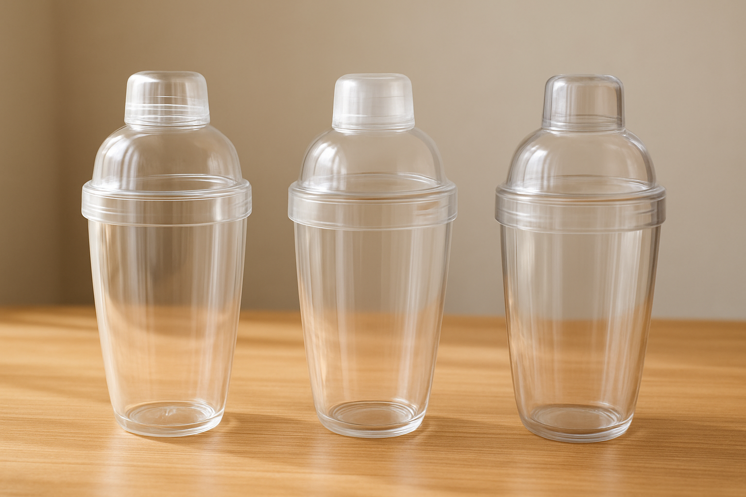 ダイソー・セリア・キャンドゥのシェイカーを並べた比較イメージ