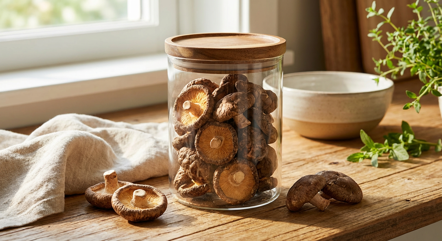 干ししいたけの保存イメージ写真