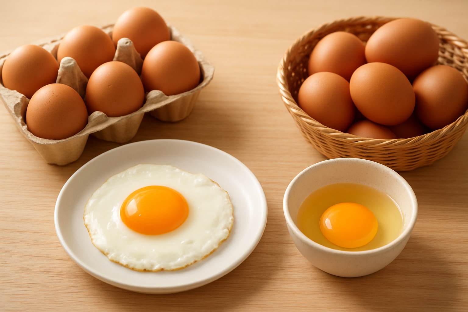 卵と玉子の違いをまとめたイラスト