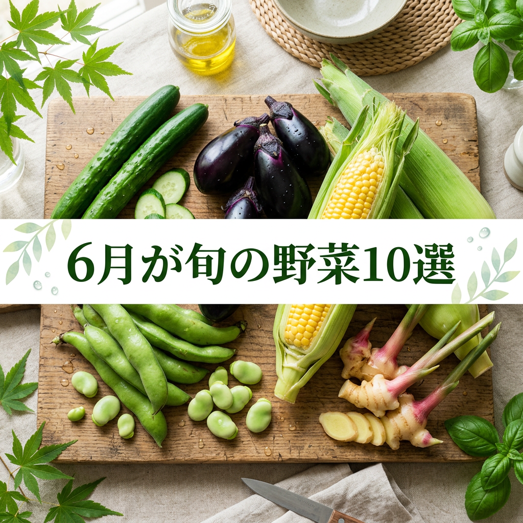 6月が旬の野菜10選｜栄養・選び方・おいしい食べ方ガイド