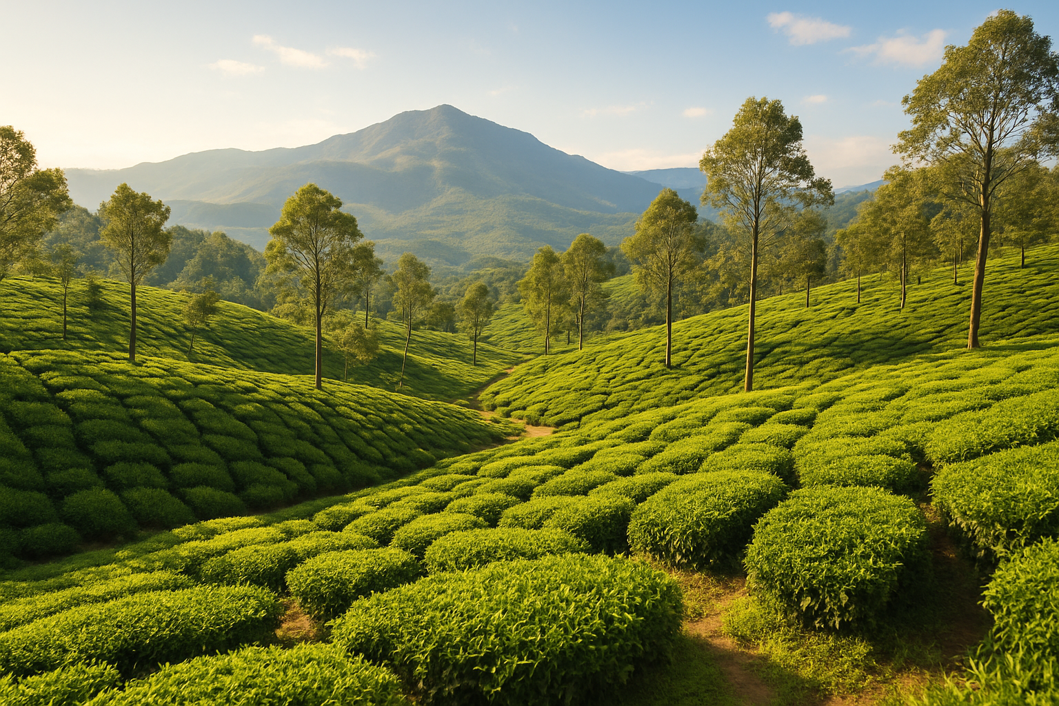 南インドの茶畑・ニルギリ丘陵のイメージ