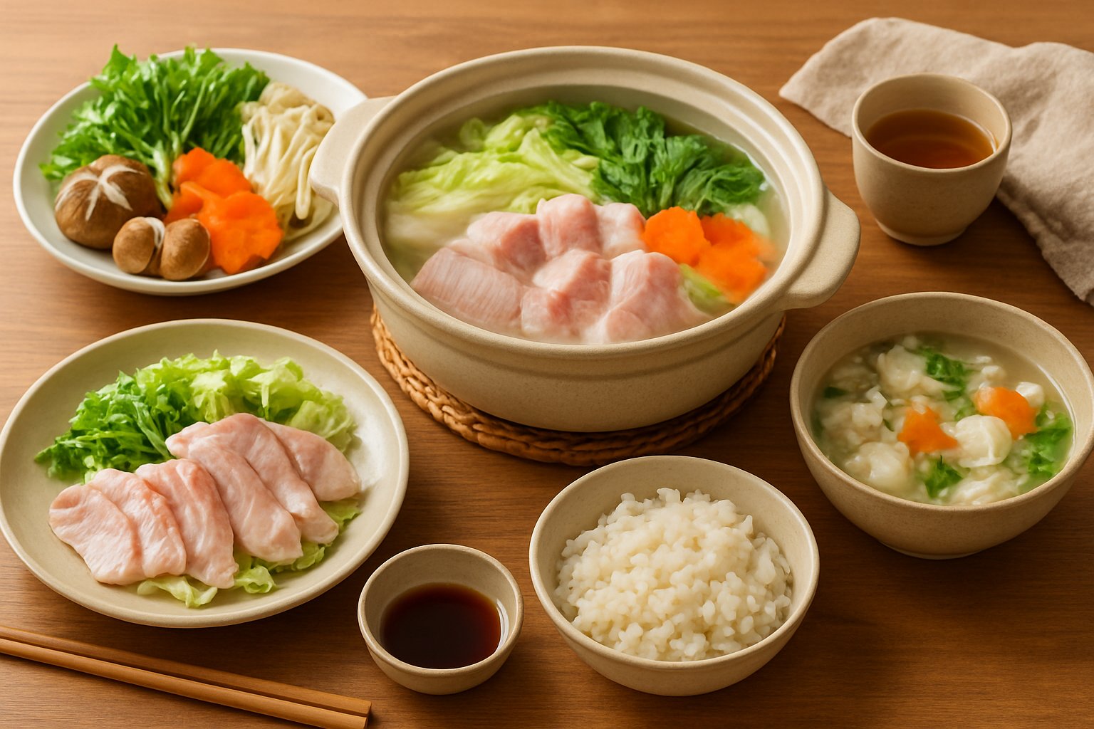 土鍋でブリしゃぶとタラちりを囲む冬の食卓